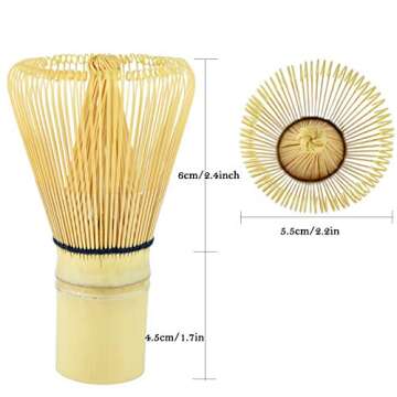 Matcha Green Tea Whisk Sets, Matcha Whisk, Traditional Scoop, Bamboo Spoon, The Perfect Set to Prepare a Traditional Cup of Matcha