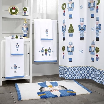 Soft Absorbent Nutcracker Hand Towel for Holiday Decor