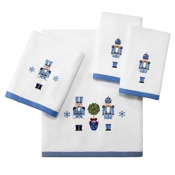 Soft Absorbent Nutcracker Hand Towel for Holiday Decor