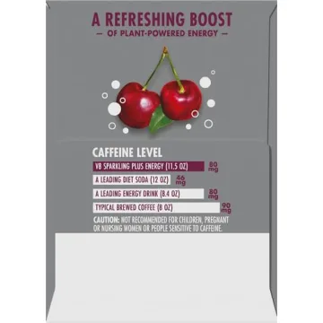 V8 Black Cherry Energy Drink, 4-Pack, 11.5 oz Cans