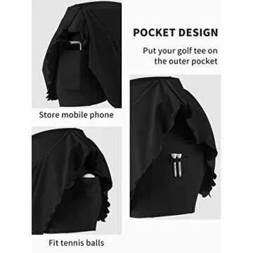 ATTRACO 2 Piece Tennis Dresses for Women Athletic Workout Dress with Shorts and Pockets