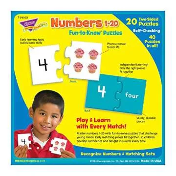 Fun-to-Know Puzzles for Kids - Learn Numbers 1-20