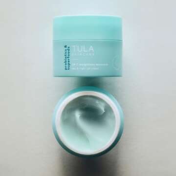 TULA Skin Care 24-7 Weightless Moisture Hydrating Day & Night Cream - Anti-Aging Lightweight Gel Cream Moisturizer for Face, Contains Watermelon & Blueberry Extract, 1.5 oz.