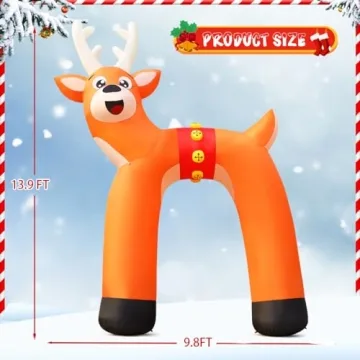 COMIN 14ft Christmas Inflatable with LEDs for Holidays