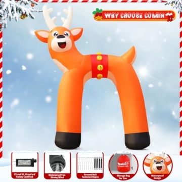COMIN 14ft Christmas Inflatable with LEDs for Holidays