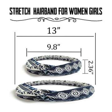 FIBO STEEL 15 Pcs Colorful Headbands for Women