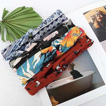 FIBO STEEL 15 Pcs Colorful Headbands for Women