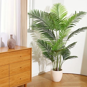 Fopamtri 5 Feet Artificial Areca Palm Tree in Pot