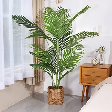 Fopamtri 5 Feet Artificial Areca Palm Tree in Pot