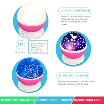 MOKOQI Star Projector Night Light for Kids
