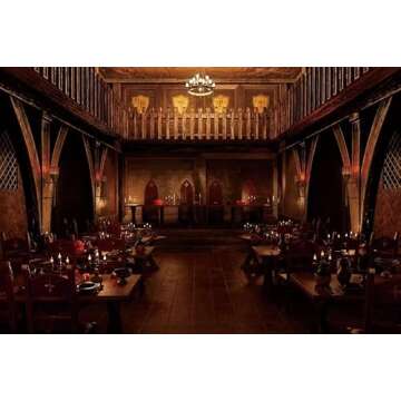 Yeele 9x6ft Medieval Tavern Backdrop for Photography Rustic Eatery Wood Building Tables Chairs Wild ...