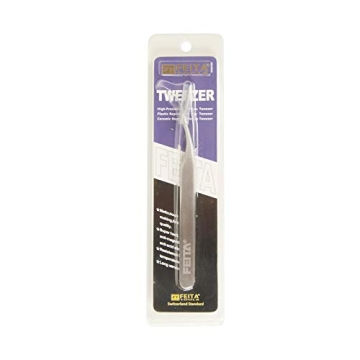 FEITA Professional Curved Eyelash Tweezer Easy Application Silver
