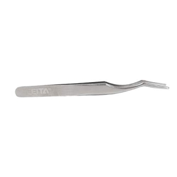 FEITA Professional Curved Eyelash Tweezer Easy Application Silver