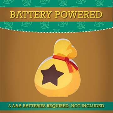 Paladone Animal Crossing Bell Bag Light, Nintendo Switch Kids Room Décor from New Horizons