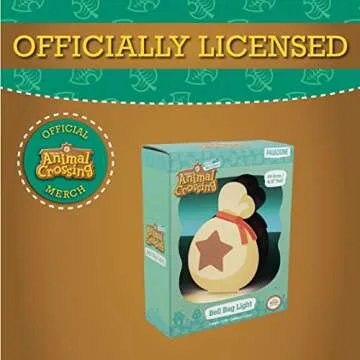 Paladone Animal Crossing Bell Bag Light, Nintendo Switch Kids Room Décor from New Horizons