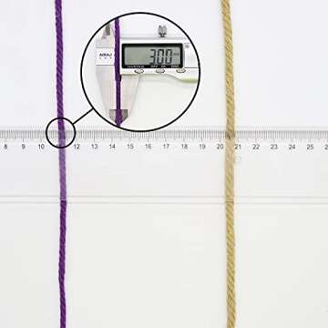 SUNTQ Macrame Cord 4-Strand Twisted (3mmx328feet) Cotton Rope for Handmade Plant Hanger, Wall Hanging Craft Making, Crafts, Knitting,Decorative Projects Color Cotton String (Olive Green, 3mm100m)