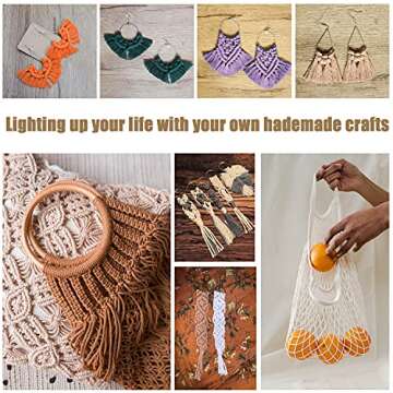 SUNTQ Macrame Cord 4-Strand Twisted (3mmx328feet) Cotton Rope for Handmade Plant Hanger, Wall Hanging Craft Making, Crafts, Knitting,Decorative Projects Color Cotton String (Olive Green, 3mm100m)