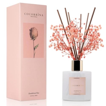 Cocorrína Sandalwood Rose Reed Diffuser for Home Decor
