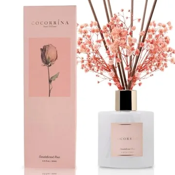 Cocorrína Sandalwood Rose Reed Diffuser for Home Decor