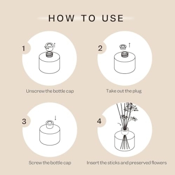 Cocorrína Sandalwood Rose Reed Diffuser for Home Decor