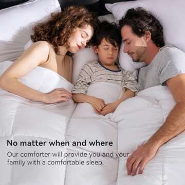 LESNNCIER Luxury Goose Feathers Down Comforter King Size, 750 FP Fluffy All Season Duvet Insert King, Ultra-Soft Hotel Bedding Comforter with Sorona Fill (White, 106x90 Inches)