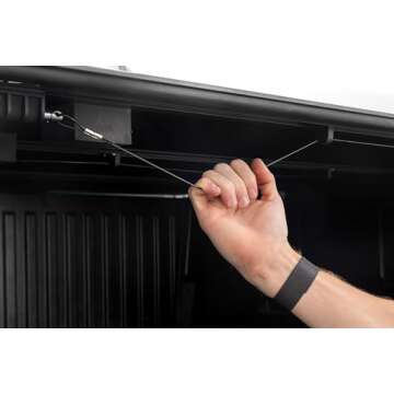 Rough Country Hard Low Profile Tri-Fold Truck Bed Tonneau Cover for Ram 1500 (2009-2018)/2500 (2011-...