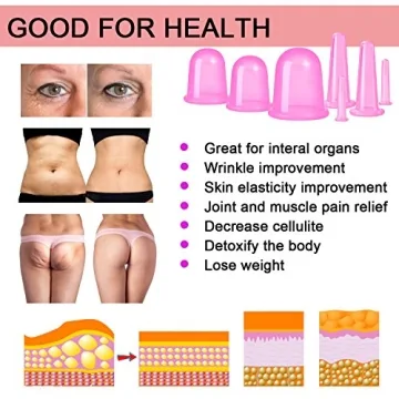 MAFLY Cupping Therapy Set - Silicone Massage Cups 7Pcs