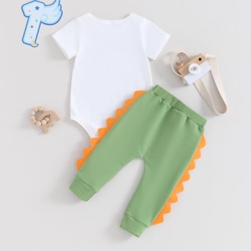 Dinosaur Birthday Outfit for 1 Year Old Boys
