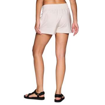 Avalanche Women's Casual Walking/Hiking Short, Breathable Stretch Twill Bungee Cord Waist Quick Drying Shorts with Zipper Pockets Pale Pink Vapor XL