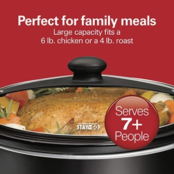 Hamilton Beach Stay or Go Slow Cooker - 6 Quart Black
