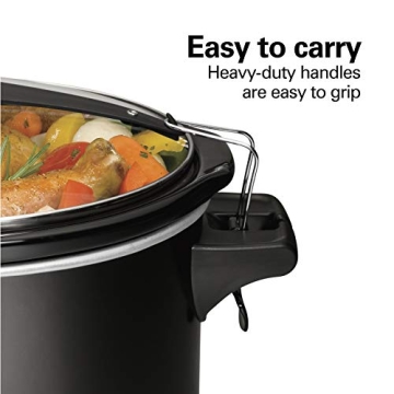 Hamilton Beach Stay or Go Slow Cooker - 6 Quart Black