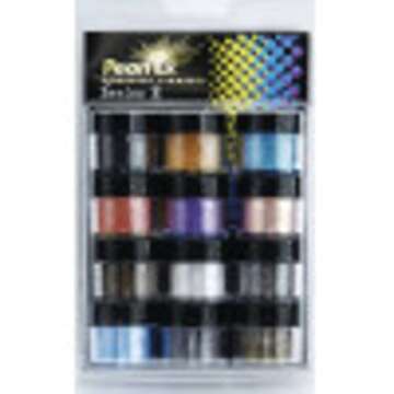 Jacquard Pearl Ex Pigment Powder Series 3 12 Color Set 3 Gram Jars - Loose Mica Powder for Epoxy Resin, Watercolors, Calligraphy Ink & Clay - Epoxy Pigment Powder - Epoxy Resin Color