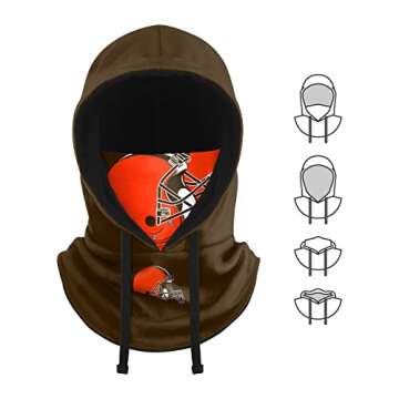 FOCO Cleveland Browns NFL Drawstring Hooded Gaiter
