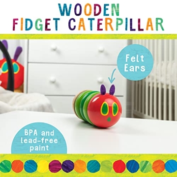 Eric Carle Wooden Caterpillar Rattle for Babies