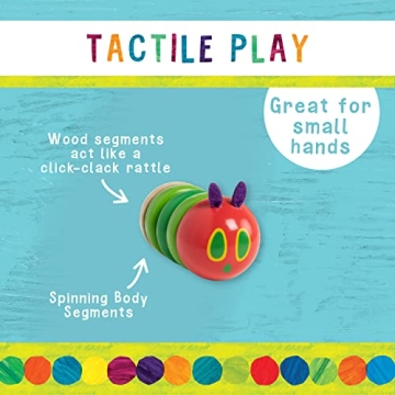 Eric Carle Wooden Caterpillar Rattle for Babies