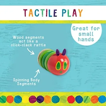Eric Carle Wooden Caterpillar Rattle for Babies