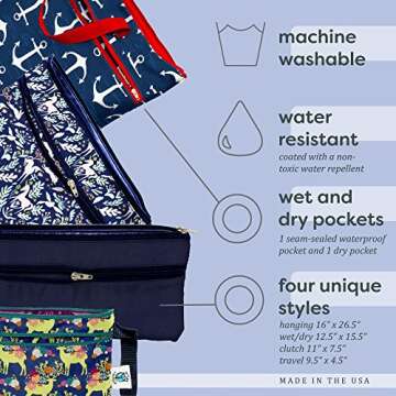 Planet Wise Celestial Sea Wet/Dry Bag | Versatile & Waterproof