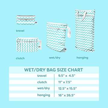 Planet Wise Celestial Sea Wet/Dry Bag | Versatile & Waterproof