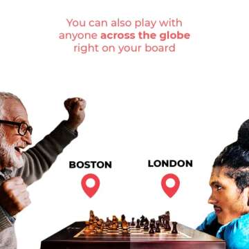 Square Off Grand Kingdom Set | Automated Chessboard for Adults & Kids | World's Smartest Electronic Chess Board | Magnetic Wooden Chess Sets with Self Moving Pieces