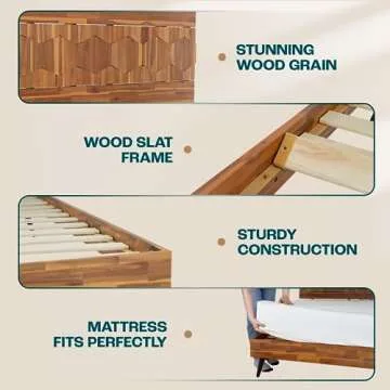 Bme Georgina Queen Bed Frame - Handcrafted Design & Durability