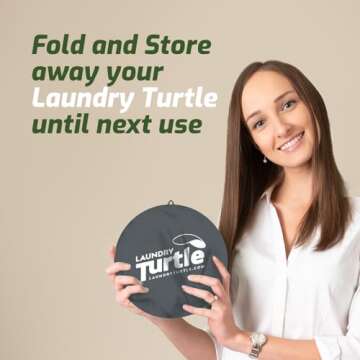Laundry Turtle Collapsible Laundry Basket for Easy Carrying