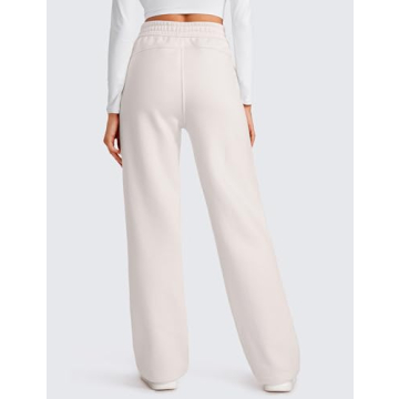 CRZ YOGA Fleece Lined Sweatpants for Women Wide Leg