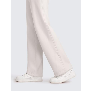 CRZ YOGA Fleece Lined Sweatpants for Women Wide Leg
