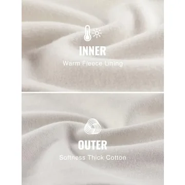 CRZ YOGA Fleece Lined Sweatpants for Women Wide Leg