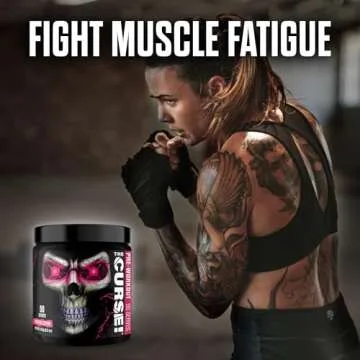 JNX SPORTS The Curse! Pre Workout Powder - Tropical Storm 50 Servings | Preworkout: Boost Strength, Energy + Focus for Men & Women | Caffeine, Beta-Alanine, Creatine & L-Citrulline