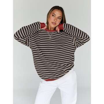 Trendy Queen Oversized Sweatshirt for Women - Stylish Crewneck