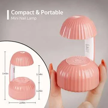 GAOY Mini UV Light for Gel Nails - Portable and Stylish