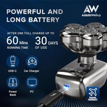 ApexWarrior Evolution Cordless Head Shaver for Bald Men