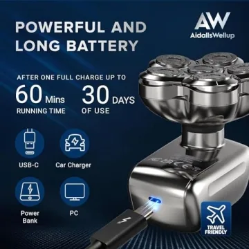 ApexWarrior Evolution Cordless Head Shaver for Bald Men