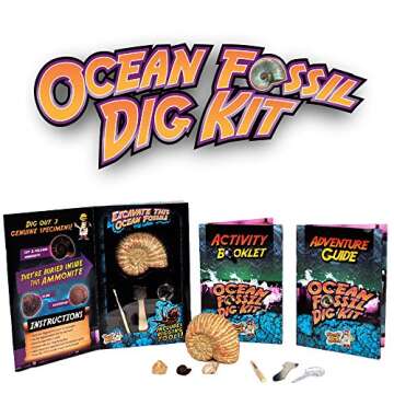 Discover with Dr. Cool Ocean Fossil Digging Science Kit